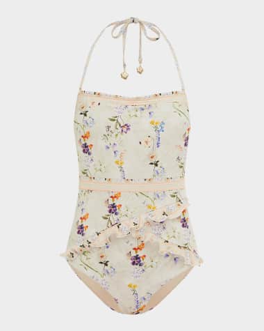 Aqua Blu Australia Bridget Bandeau One-Piece Swimsuit
