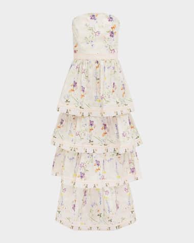 Aqua Blu Australia Heidi Strapless Maxi Dress