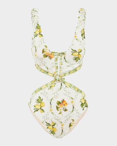 Aqua Blu Australia Kendall Cutout One-Piece Swimsuit