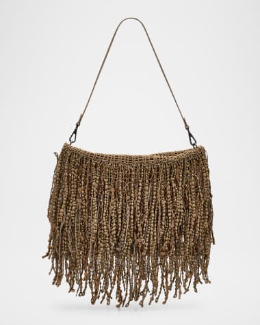Brunello Cucinelli Opera Embellished Fringe Shoulder Bag