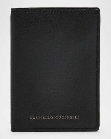 Brunello Cucinelli Flap Leather Card Holder
