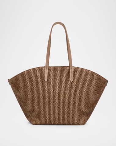Brunello Cucinelli Monili Raffia Tote Bag