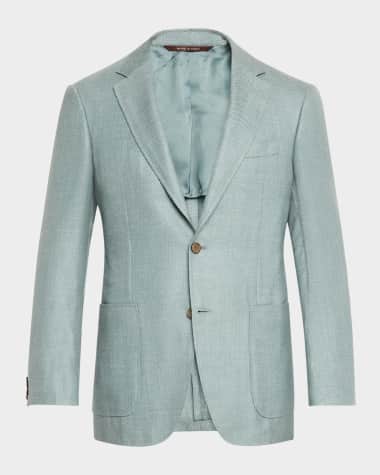 Canali Men's Wool-Blend Twill Blazer