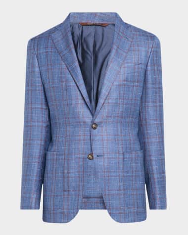 Canali Men's Check Single-Breasted Sport Coat