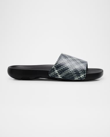 Burberry Men's Dive Check Slide Sandals