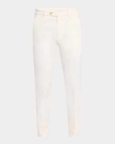 Canali Men's Straight Flat-Front Pants