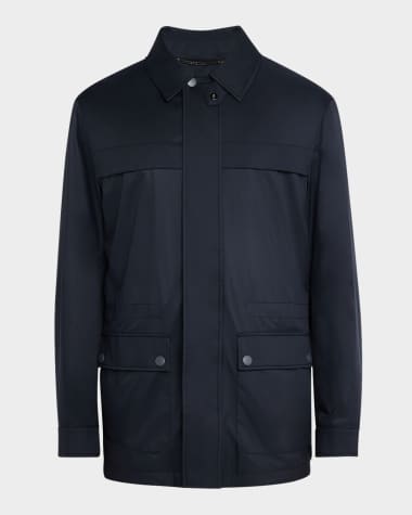 Canali Men's Brera Four-Pocket Field Jacket
