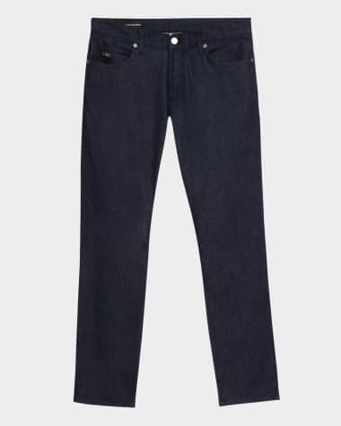 Emporio Armani Men's Dark-Wash Denim Five-Pocket Pants