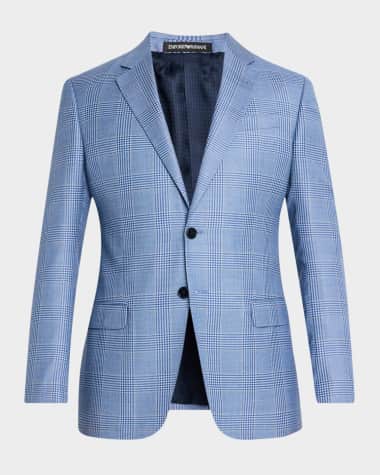 Emporio Armani Men's Houndstooth Plaid Sport Coat