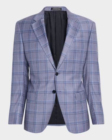 Emporio Armani Men's Oversized Plaid Sport Coat