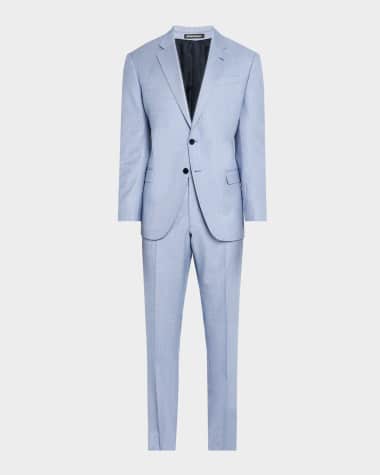 Emporio Armani Men's Wool Sharkskin Suit