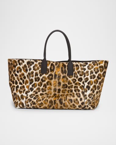 Bottega Veneta Leopard Calf Hair Tote Bag