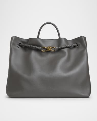 Bottega Veneta Large Andiamo Leather Top-Handle Bag