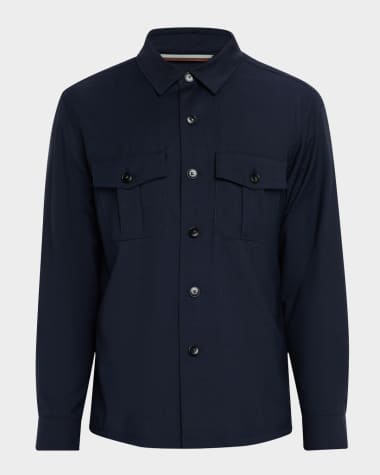 Canali Men's Wool Overshirt