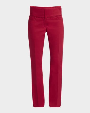 Courreges Slim-Leg Tech Crepe Pants