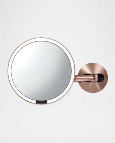 simplehuman Wall-Mounted Sensor Makeup Mirror with 5x Magnification