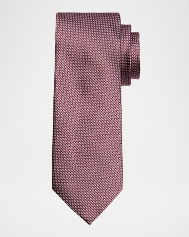 Canali Men's Micro Dashes Tie