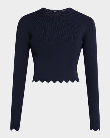 CLEA Blanca Scalloped Knit