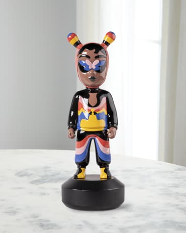 Lladro The Guest by Jade Purple Brown Big Sculpture - Limited Edition