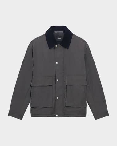 Theory Men's Tumbled Nylon Utility Blouson Jacket