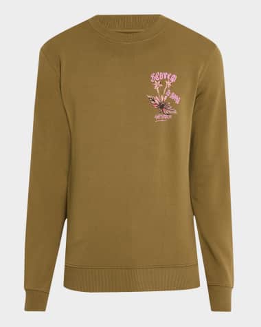 Scotch & Soda Men's Amsterdam Floral Artwork Sweatshirt