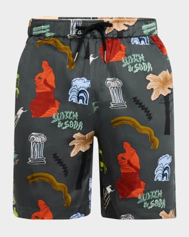 Scotch & Soda Men's Fave Printed Bermuda Shorts