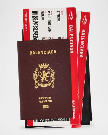 Balenciaga Men's Calfskin Passport Phone Holder