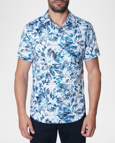 Robert Graham Men's Exclusive Tie-Dye Short-Sleeve Shirt