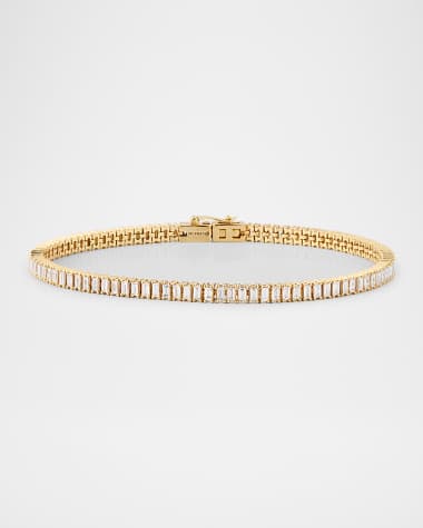 LANA Vertical Row Baguette Tennis Bracelet