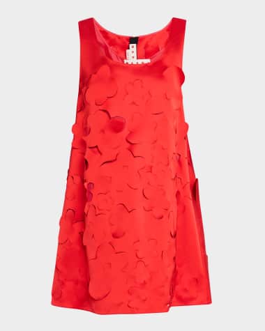 Marni Floral-Cutout Sleeveless Mini Dress