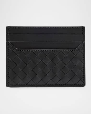Bottega Veneta Men's Intrecciato Piccolo Leather Card Holder