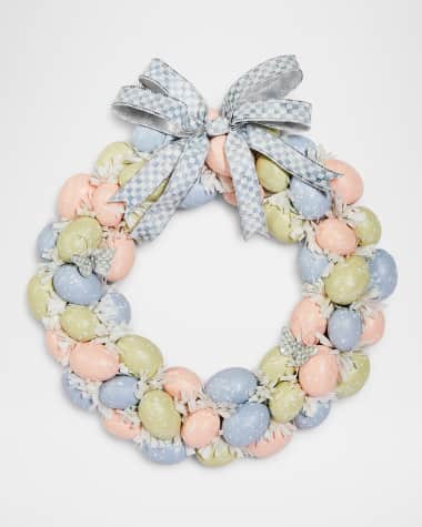 MacKenzie-Childs Cameo Egg 15" Wreath