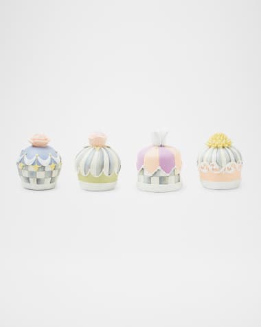 MacKenzie-Childs Cameo Petit Fours, Set of 4