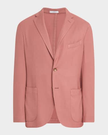 Boglioli Men's Wool Hopsack Jersey Single-Breasted Sport Coat