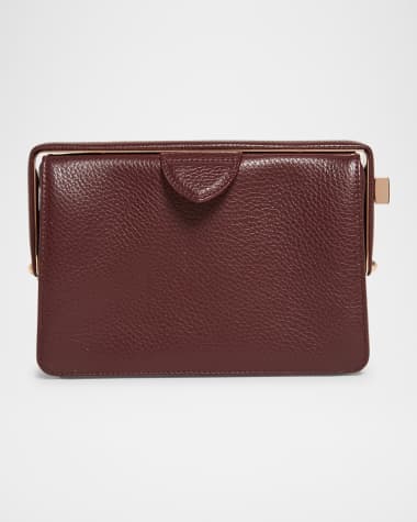 Gabriela Hearst Carrington Deerskin Box Clutch Bag