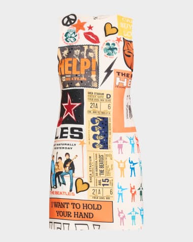 Alice + Olivia x The Beatles Clyde Shift Dress