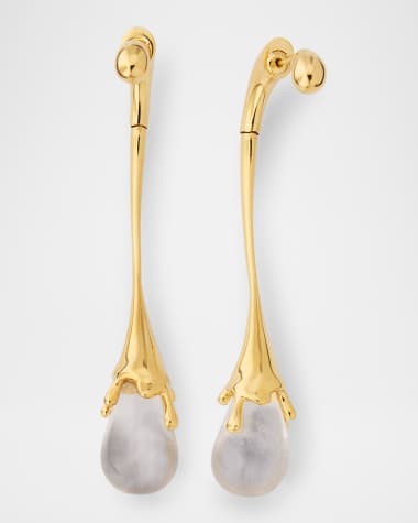 Bottega Veneta Elongated Drop Earrings