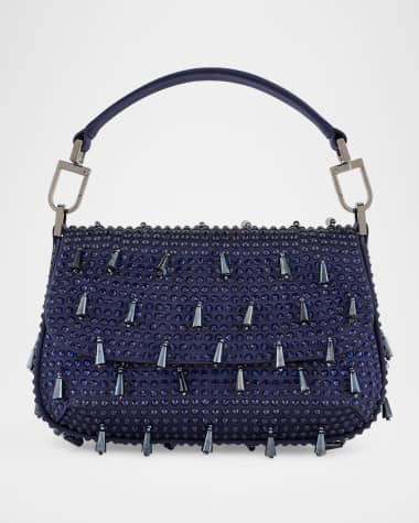 Giorgio Armani La Prima Small Beaded Top-Handle Bag