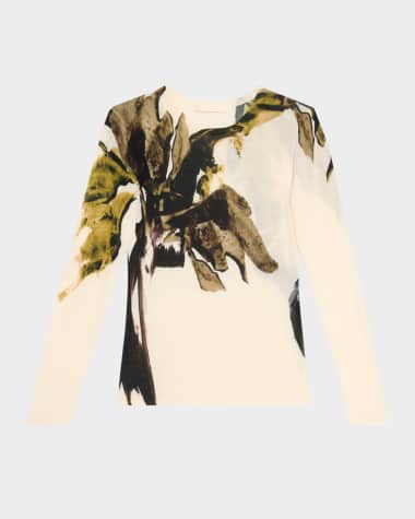 Jason Wu Collection Brushstroke Merino Wool Sweater