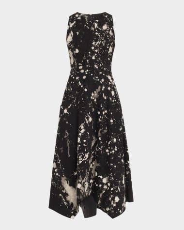 Jason Wu Collection Painters Twill Handkerchief Midi Dress