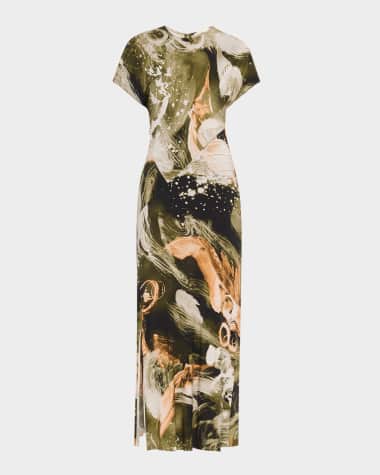 Jason Wu Collection Brushstroke Print Jersey Dress