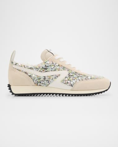 Rag & Bone Retro Boucle Mixed Leather Runner Sneakers