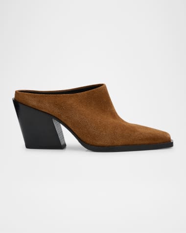 Rag & Bone Joni Suede Western Mules
