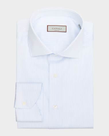 Canali Men's Pinstripe Long-Sleeve Shirt