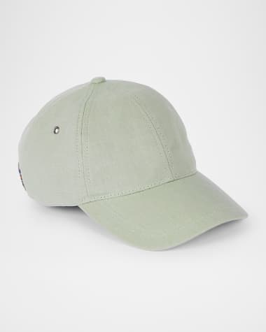 Paul Smith Men's Linen Signature Stripe Baseball Cap