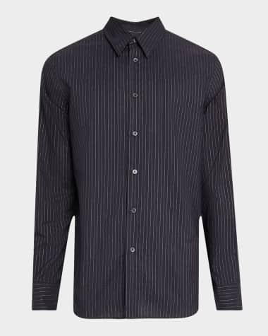 Paul Smith Men's Lurex Stripe Dress Shirt