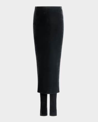 ALAIA Velvet Skirt Pants