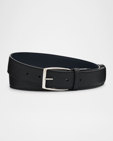 dunhill Men's Grained Leather Belt