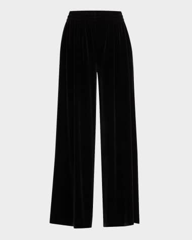 Norma Kamali Boyfriend Elephant Velvet Sweatpants