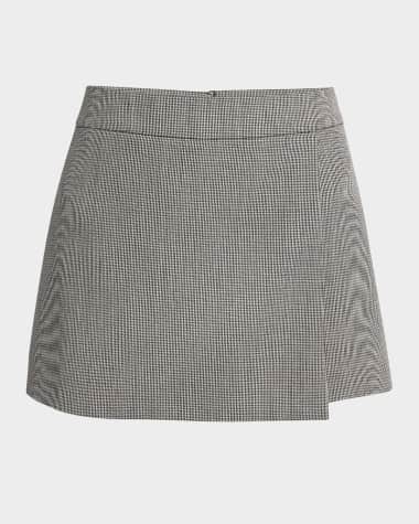 Golden Goose Journey Houndstooth Wrap Mini Skort